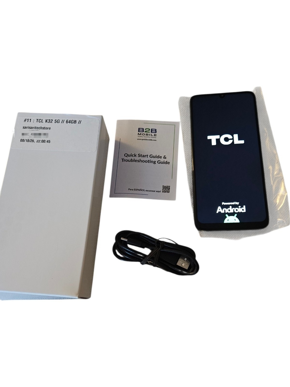 TCL K32 5G - 64GB Blue UNLOCKED Refurbished- Good